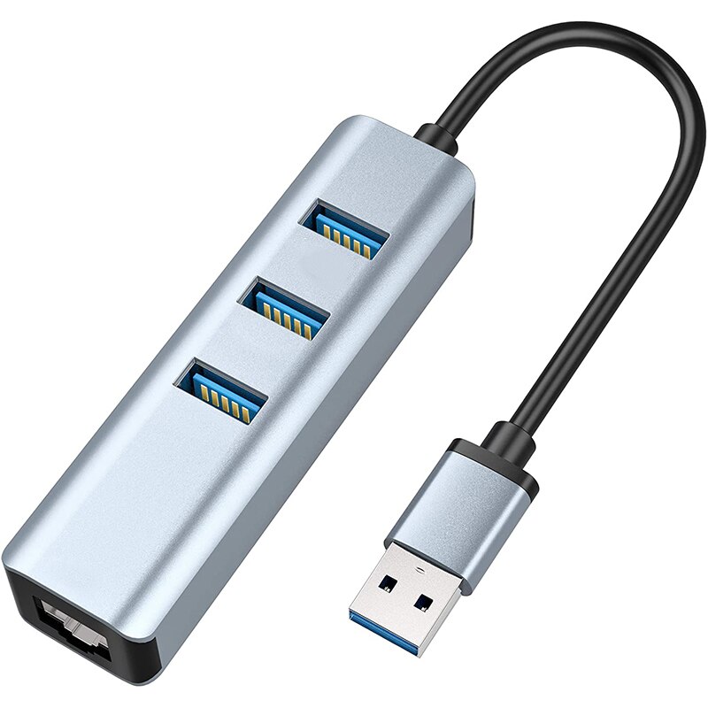 Usb 3.0 Naar Ethernet Adapter, Met RJ45 10/100/1000 Gigabit Ethernet Adapter Ondersteuning Windows 10,8.1,Mac Os, Linux En Meer