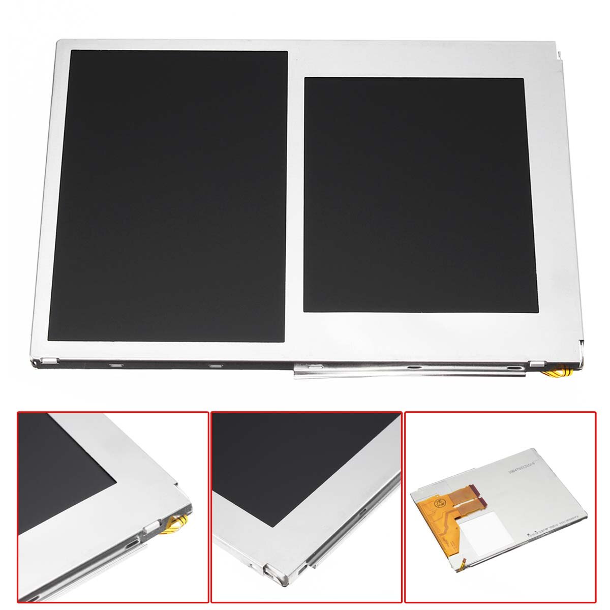 Pantalla LCD de repuesto para 2DS, accesorios de videojuegos, Panel LCD superior e inferior, solo para 2DS