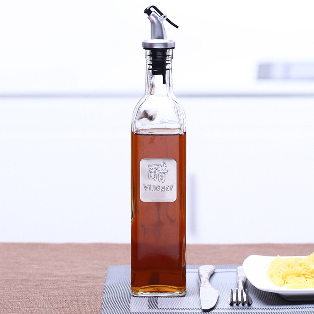 Soledi 500ml glass olje sprøyte bar produkt flytende beholder oljeflaske matlaging vin eddik oppbevaringsflasker kjøkkenutstyr