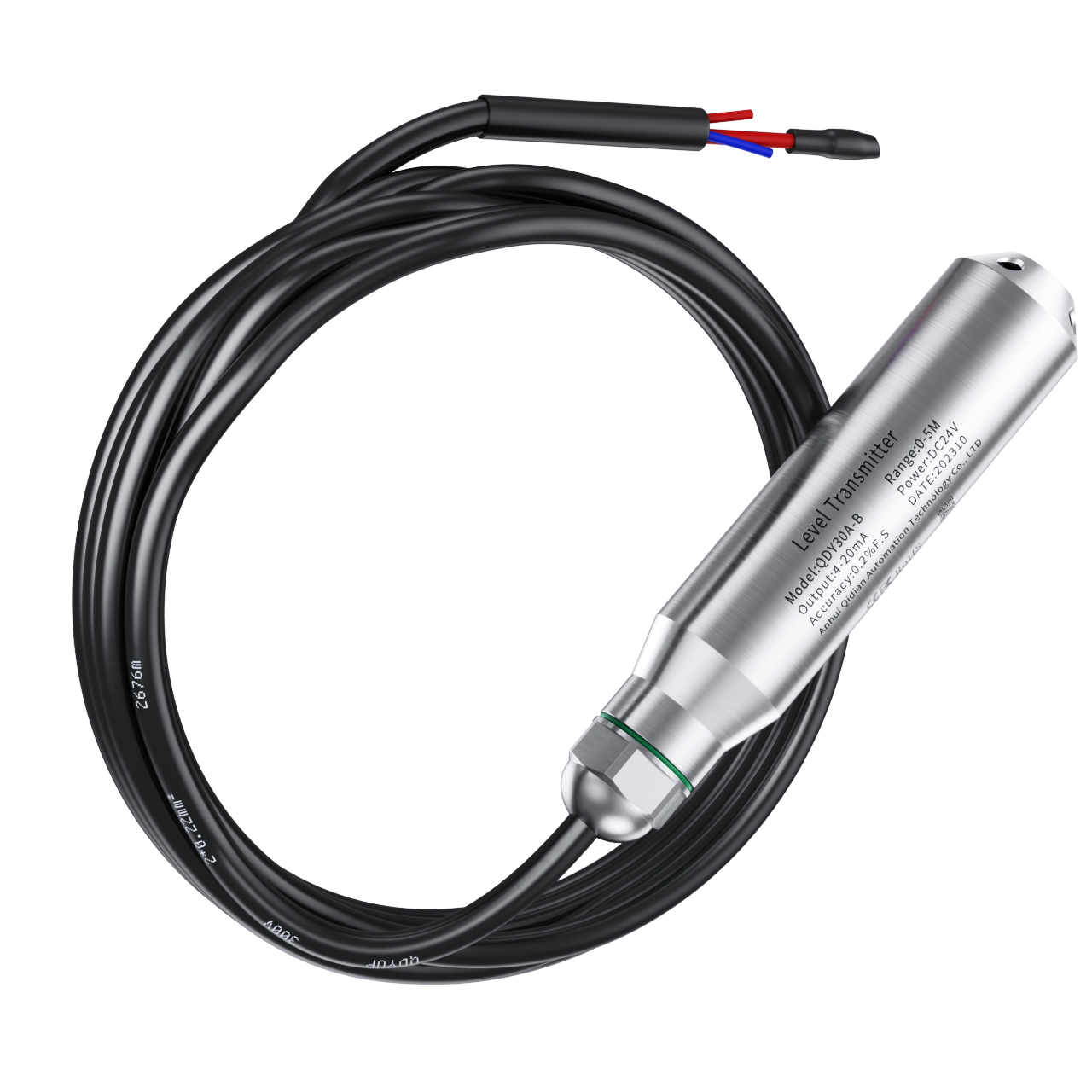 Water Level Sensor 5M 8M 10M Range 304 Stainless Steel Probe hydrostatic level sensor 4-20mA 0-10V RS485 Output