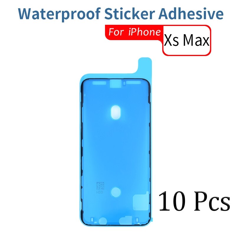 10 sztuk wodoodporna naklejka dla iPhone 6 6s 7 8 Plus X XS MAX XR 11 12 Pro Max wodoodporna naklejka klej ekran LCD klej: 10 Pcs For i Xs Max