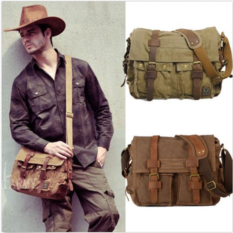Bolso de lona Vintage para hombre, bolso cruzado informal para hombre, bolso de mensajero, bolsos de hombro de viaje para hombre, Bolsa Masculina de