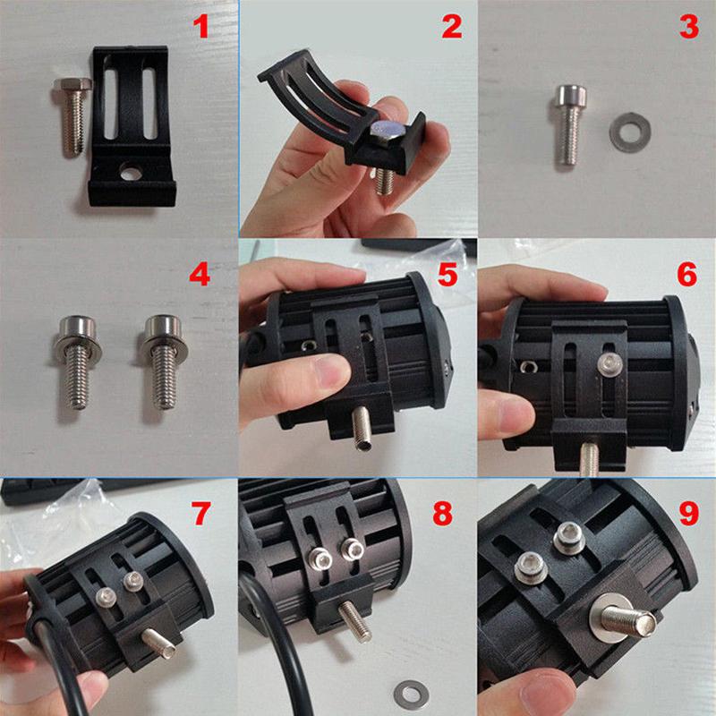 1PC/2PCS Headlights 200W 4" LED Fog Lghts Bar Spotlight Off-road Driving Combo Work Light Lamp for Truck Boat ATV Led Bar