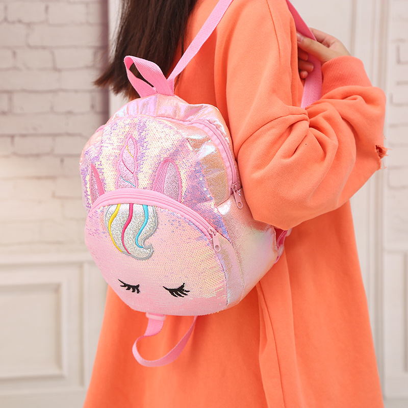 Eenhoorn Rugzak Meisjes Pailletten Mermaid Kinderen Rugzak Mini Schooltassen Voor Tiener Meisjes Kids Bagpack Roze Kawaii Mochila