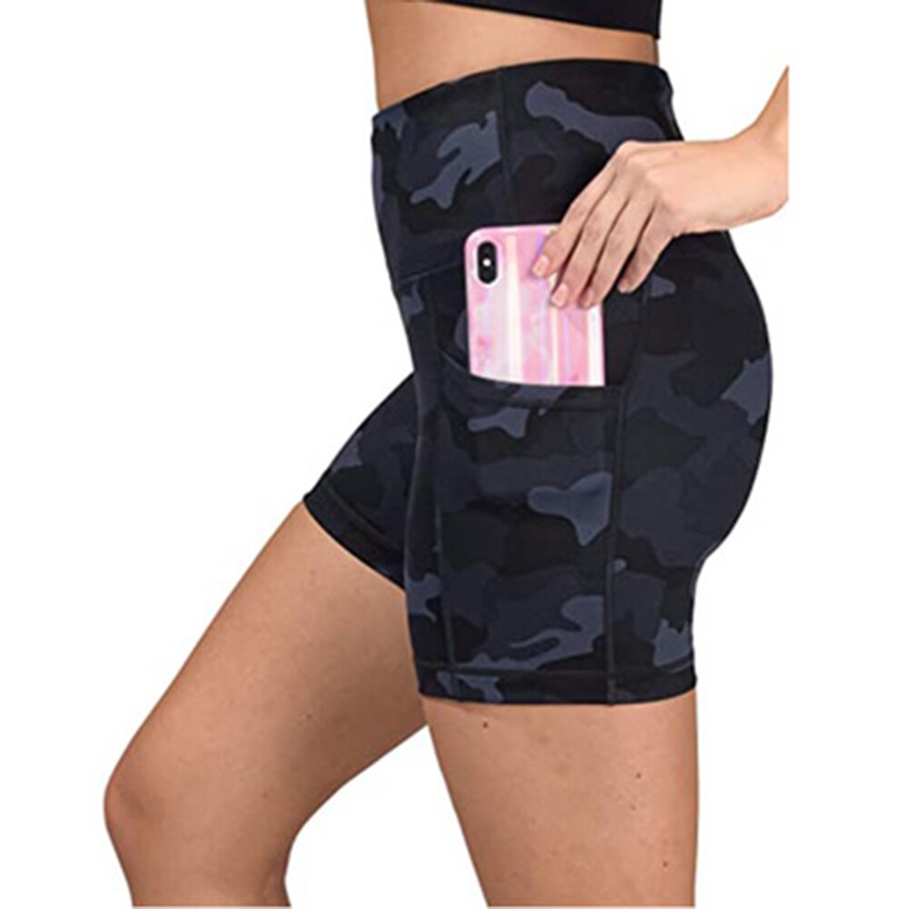 Womens High Waist Running Biker Shorts with Side Pockets Casual for Fitness Sports B2Cshop