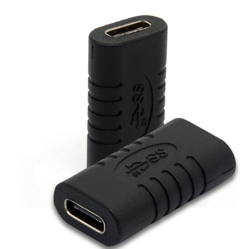 USB C Adapter Female to Female Type C Adapter Straight Tiny USB-C Adaptor USB 3.1 Type-C Connector Converter