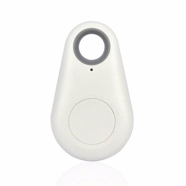 Localizador de llaves inteligente para niños, rastreador inalámbrico compatible con Bluetooth, alarma antipérdida, bolsa para niños, localizador GPS para mascotas, rastreador Itag: Blanco