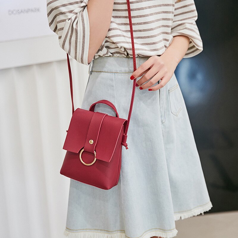 Women bag spring trend solid color mini Women shoulder bag crossbody bag Preppy Style casual simple handbags