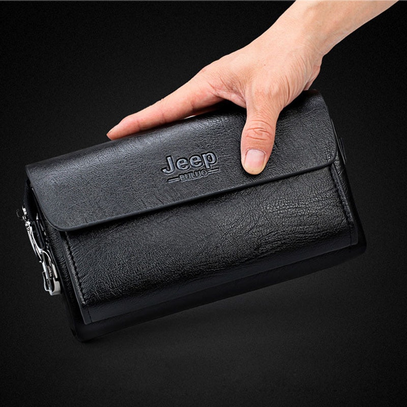 Stöldskydd lösenord lås herr plånbok herr clutch väska lyx plånbok företag manlig telefon plånbok carteras carteira masculina