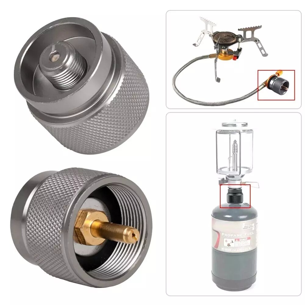 Udendørs camping komfur gas tank adapter mapp gas tank adapter amerikansk standard adapter