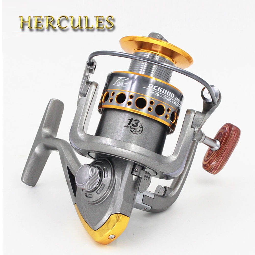Hercules spinning fishing reel sea surf casting 13 bb 5.2:1 long cast shot silver wheel spinning 1000-7000- serie