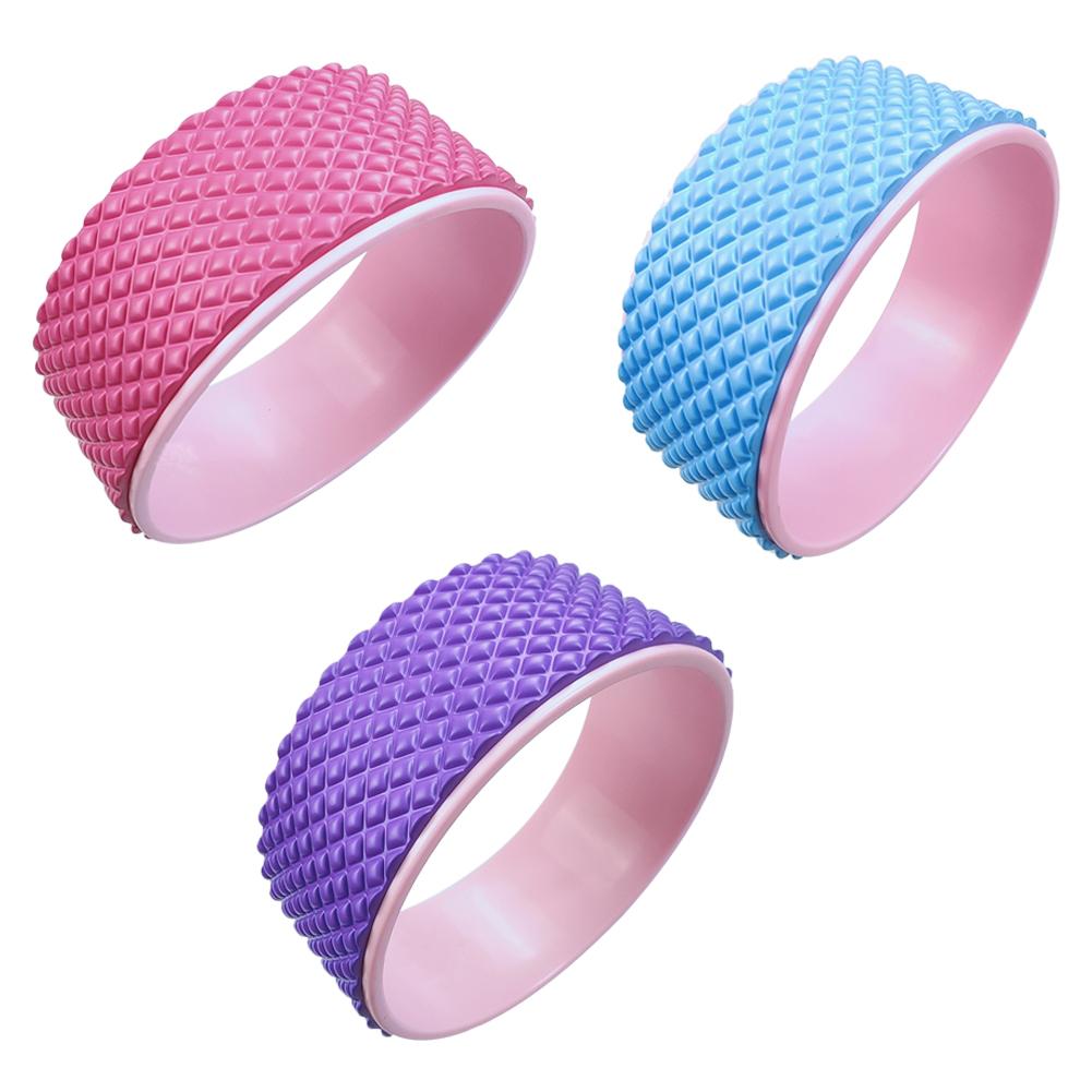 Yoga Wheel - Pilates Back Roller - 3D Massage Training Tool - Bodybuilding & Beginner Workout