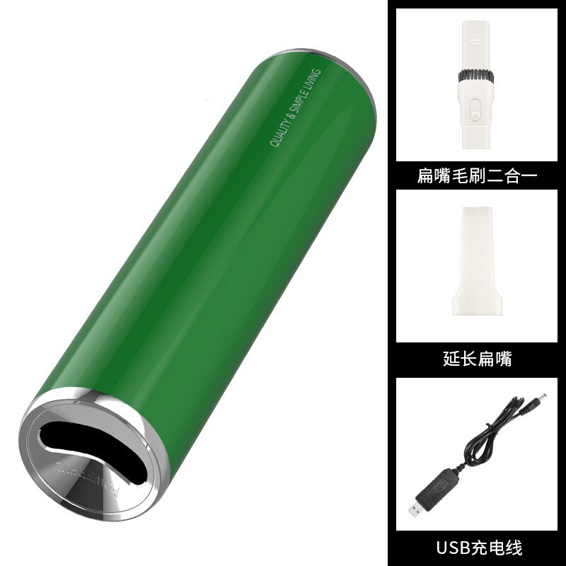 Mini Vacuum,Small Cordless Handheld Vacuum, USB Rechargeable, Easy to Clean Desktop,Drawer, Car Interior and Other Crevices: Green Wireless