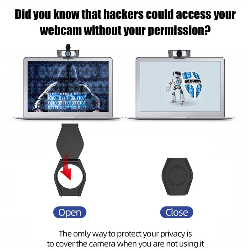 Cubierta de privacidad para cámara web para portátiles, obturador de cámara Usb, tapa de lente Universal a prueba de polvo con adhesivo fuerte para Macbook, ordenador y PC
