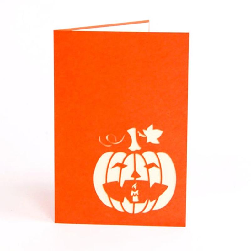 3d gratulationskort festinbjudan brev halloween-tema stereokort för halloween