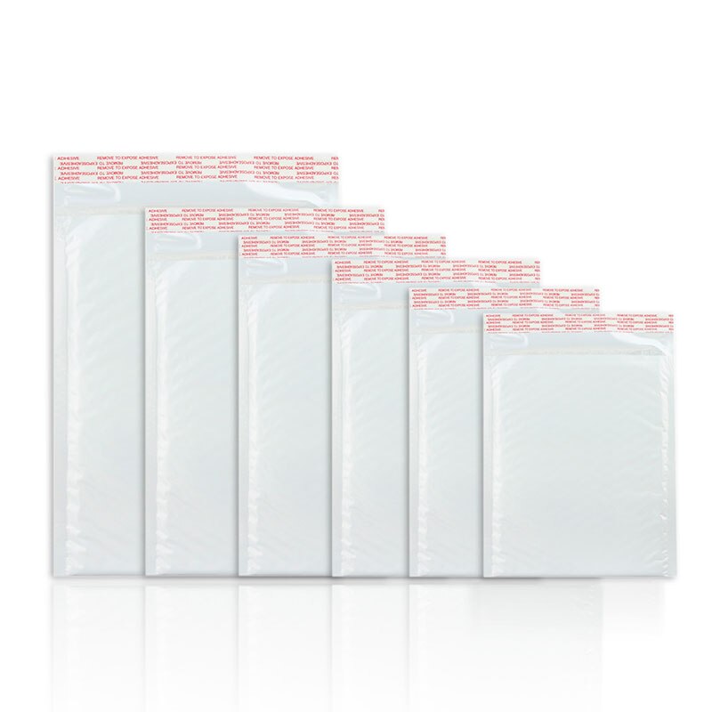50 Stuks Van Verschillende Specificaties Witte Zak Schuim Envelop Foam Folie Kantoor Verpakking Envelop Trillingen Tas Bubble Mailer