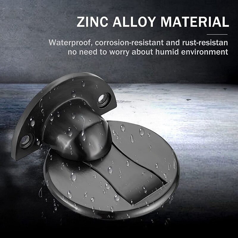 Floor Mount Magnet Door Stopper - Invisible Magnetic Door Stop, Magnets Door Stops Wall Prop Hold Open