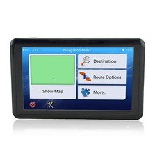 1Pcs Portable 5.0 Inch Car GPS Navigation System Device Common Resolution Touch Screen Worldwide Map Navigation