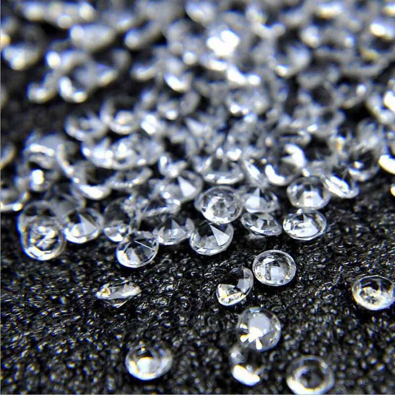 2000 stks Diamond Tabel Scatter Confetti Middelpunt wedding Bridal Shower verjaardag Anniversary bachelorette vrijgezellenfeest Decoratie: clear