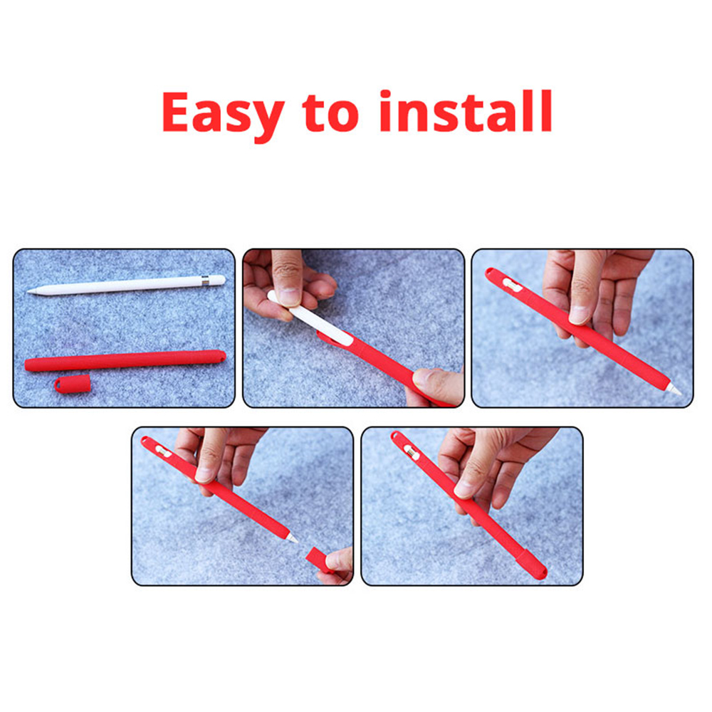 Voor Apple Potlood 1st Silicone Case Set Houder Mouw Met Beschermende Nib Cover Generatie