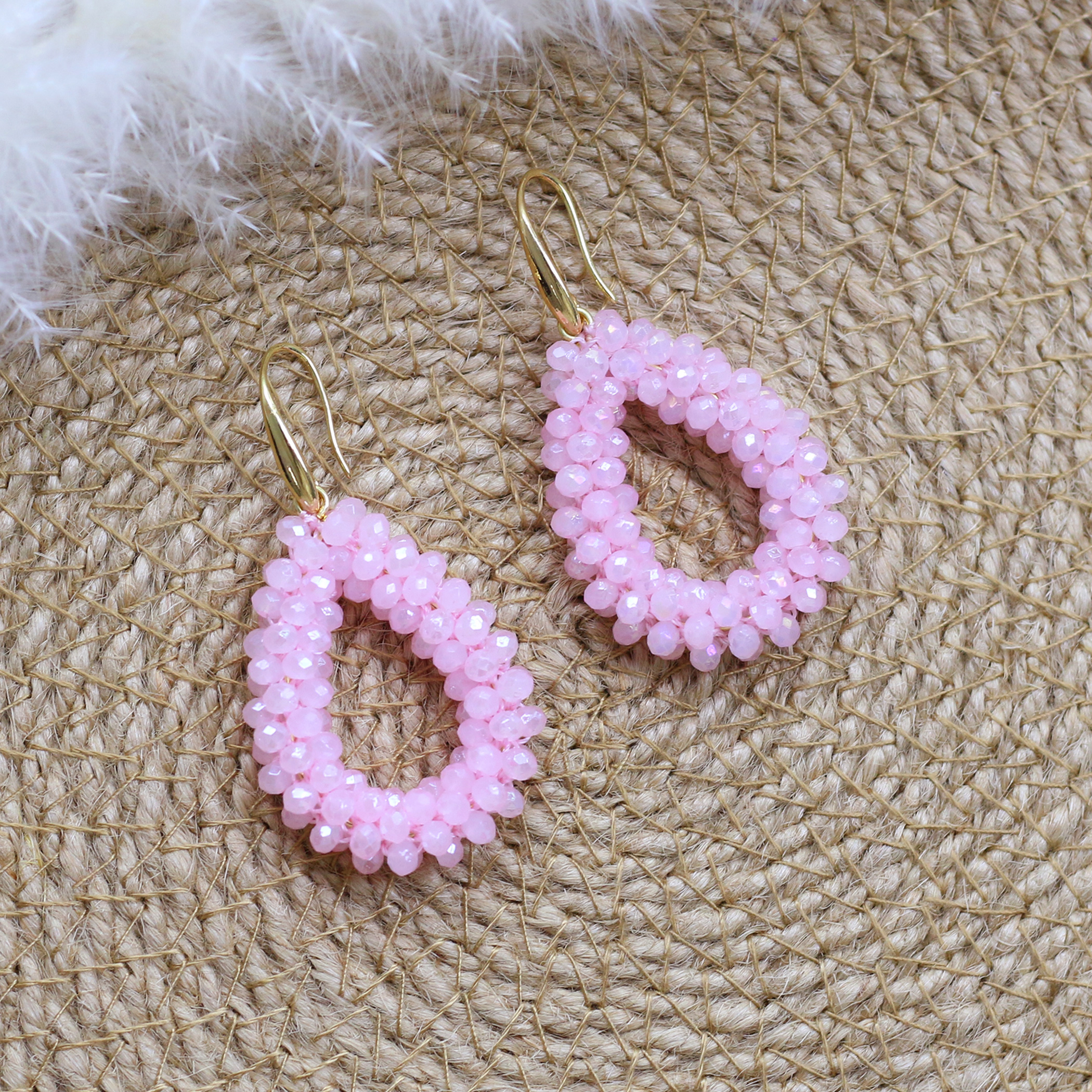 Pendientes pequeños INKDEW, pendientes de gota de agua de colores de bandera nacional para mujer, pendientes de cristal hechos a mano, joyería de EA124