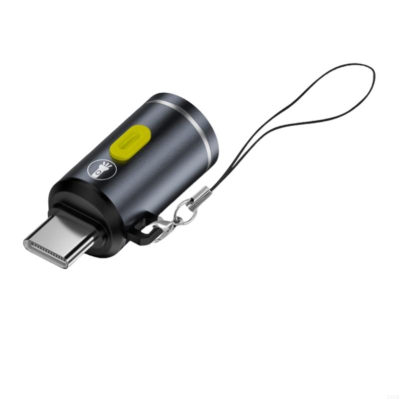 652F Compactly Mini Type C Flashlight For Camping Hiking And Emergency Use Directly To PowerBanks Or: Orange