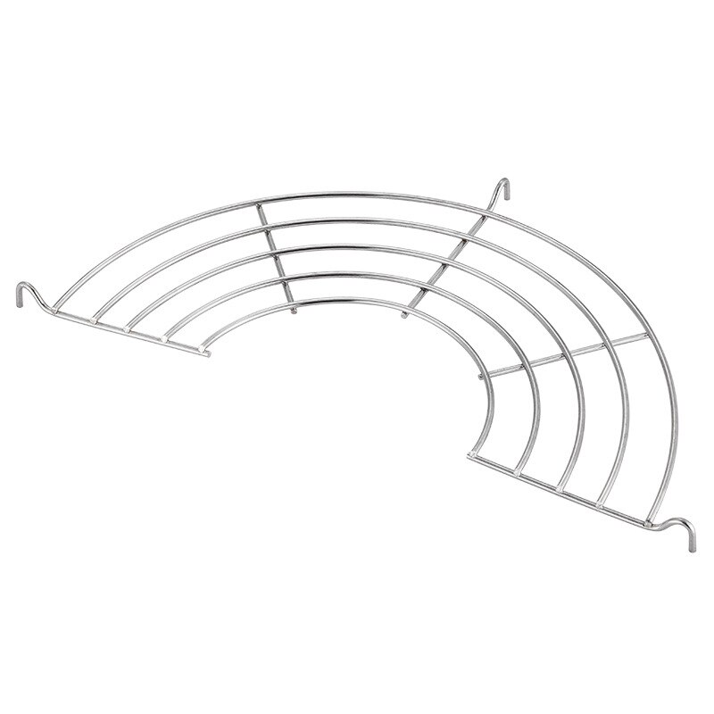Multi-Function Frying Oil Filter Rack Stainless Steel Semicircle Steaming Drain Oil Holder Kitchen Cooking Foldable Gadgets