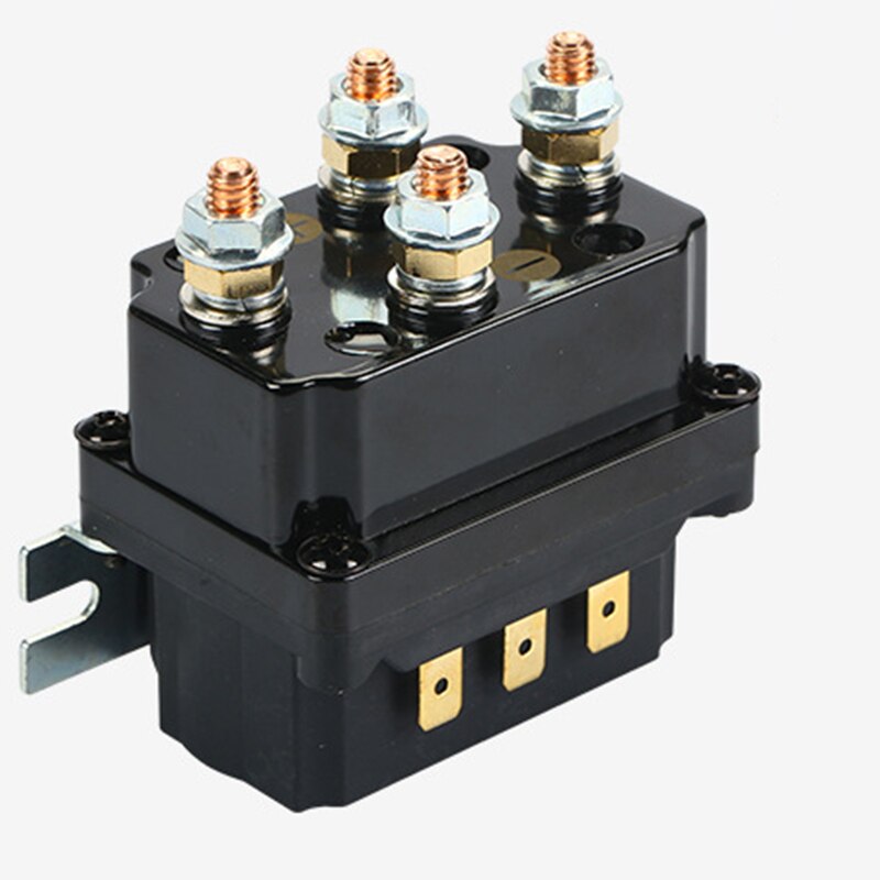 Relé Universal de solenoide de cabrestante, 12V, 250A, Contactor de pulgar para vehículos ATV UTV 4x4