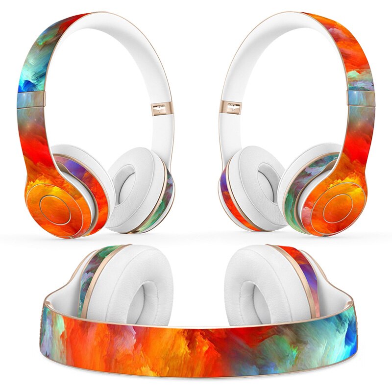 colorful Headphone Sticker for Beats Solo 2 solo 3 Wireless Headphone skin sticker for solo2 solo3 vinyl sticker