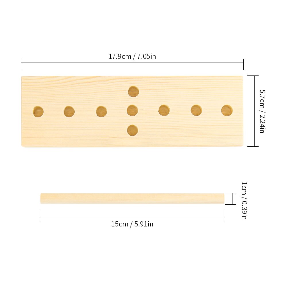1 Juego de Herramientas Beige para hacer moños, cinta de madera para hacer guirnaldas, herramientas para crear moños para , decoración para fiestas