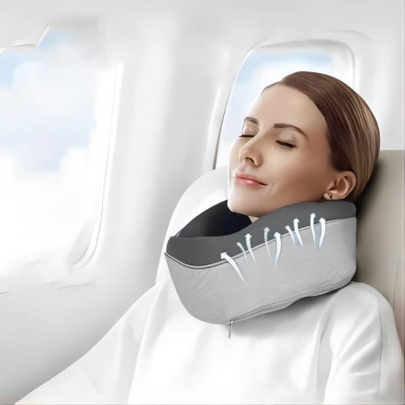 Almohada de viaje para el cuello, cojín para el cuello de viaje, almohada de viaje duradera en forma de U, almohada de avión no deformada