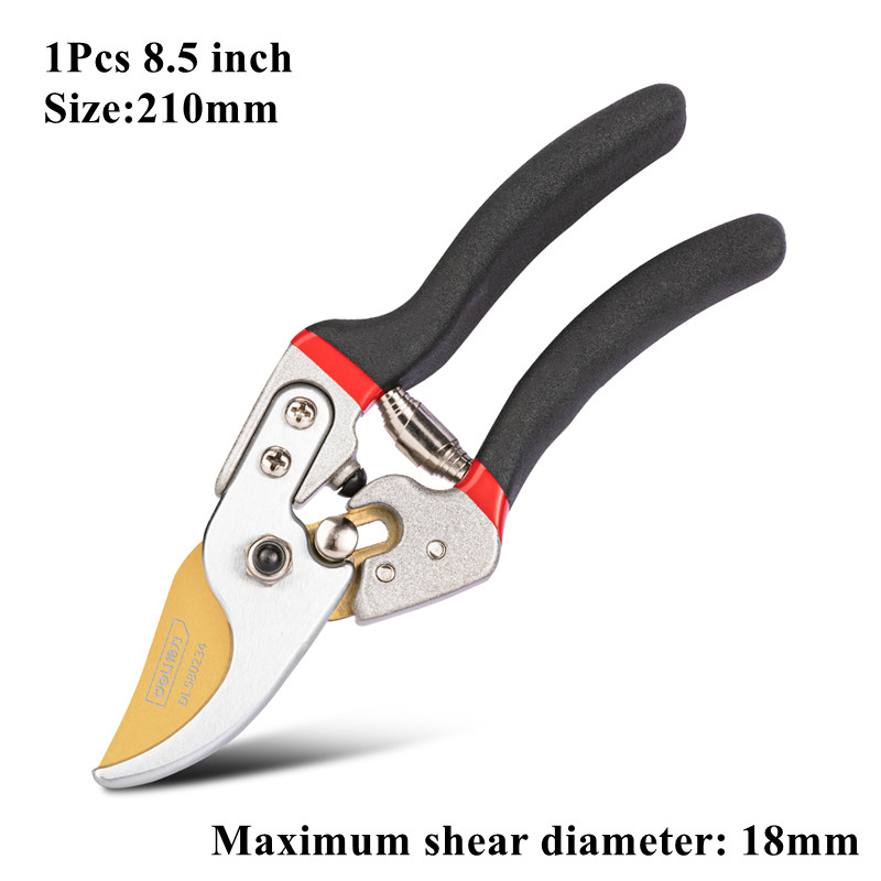 1 Pz Potatore Forbici Da Giardino Professionale affilato circonvallazione Cesoie Da Potatura rifinitore per Alberi Cesoie A Mano clipper per Attrezzi Da Giardinaggio: marrone