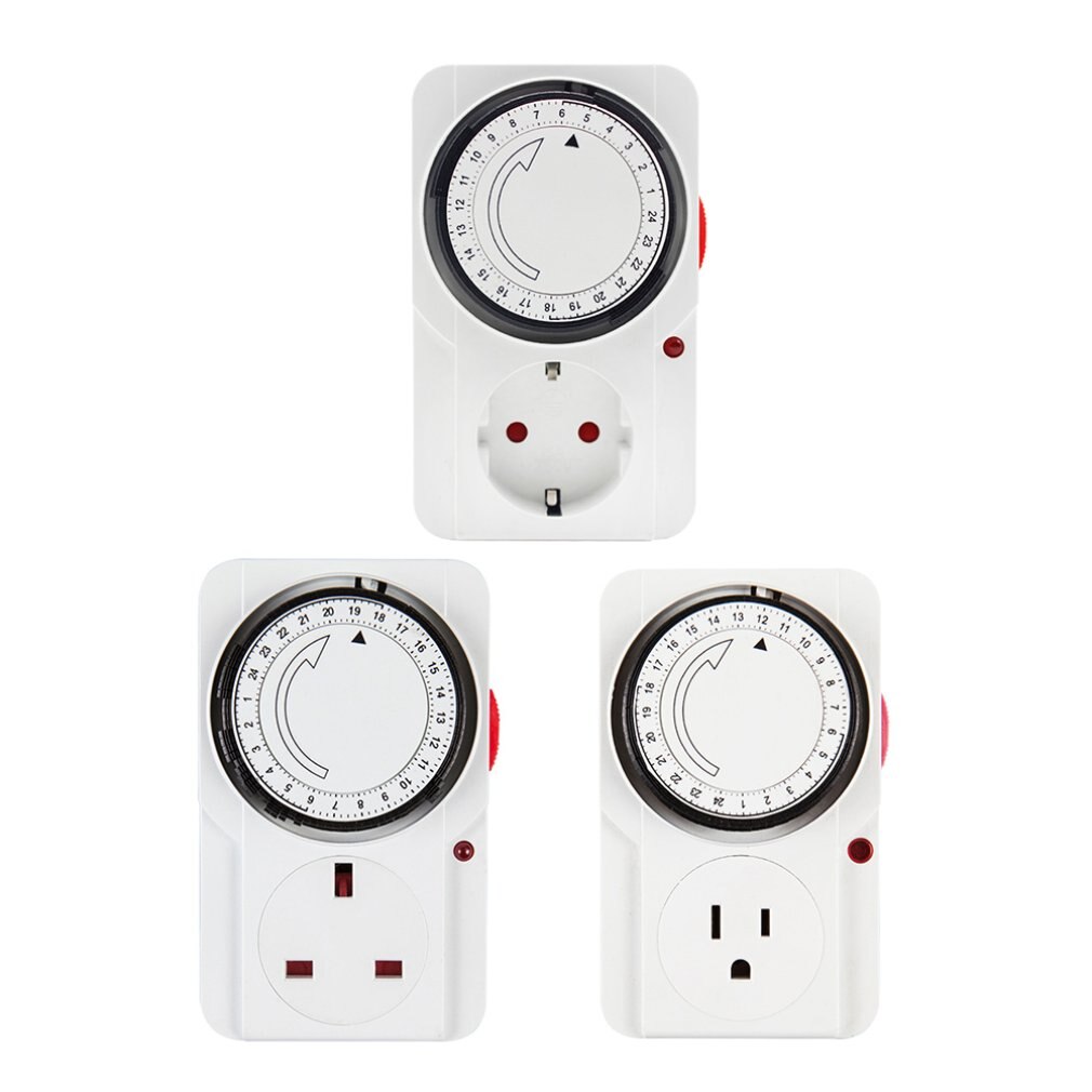 Mechanical Timing Socket 24 Hour Programmable Timer Switch Universal Socket Mechanical Timer Household Time Control Socket