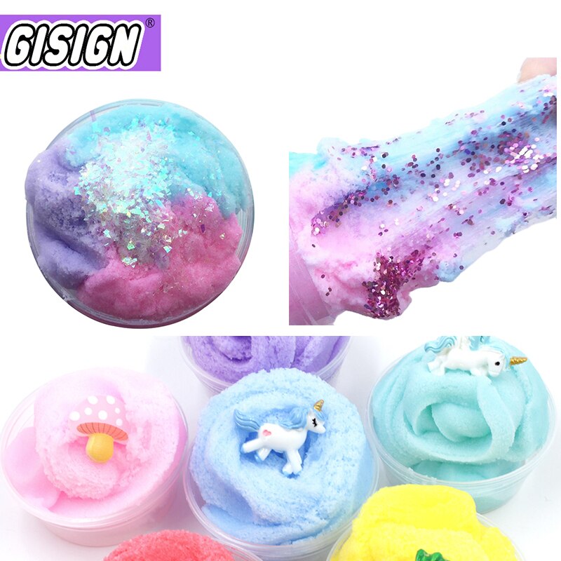 Magia Argilla Colore Nube Slime Squishy Profumato Mix Soffici Slime Stucco Pendenti E Ciondoli Aggiunta Fai da Te Argilla Polimerica Kit Giocattoli per I Bambini