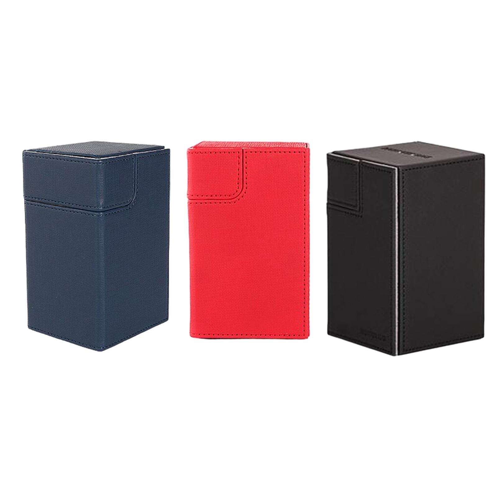 Card Sleeve Deck Box Kaarten Collecties Pu Leer Voor Bordspel Kaarten Games Speelkaarten