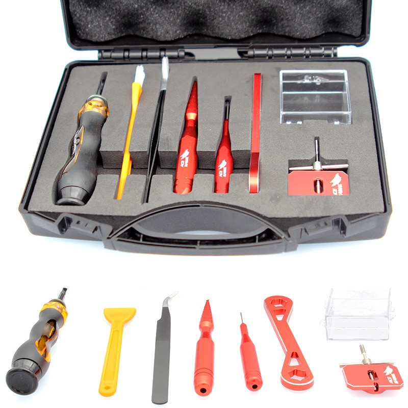 9pcs/Box Repair Tools Kits Casting Fishing Reel Maintain Set Bearing Remover Check Tackle Disassembling Device Pin China Cheap