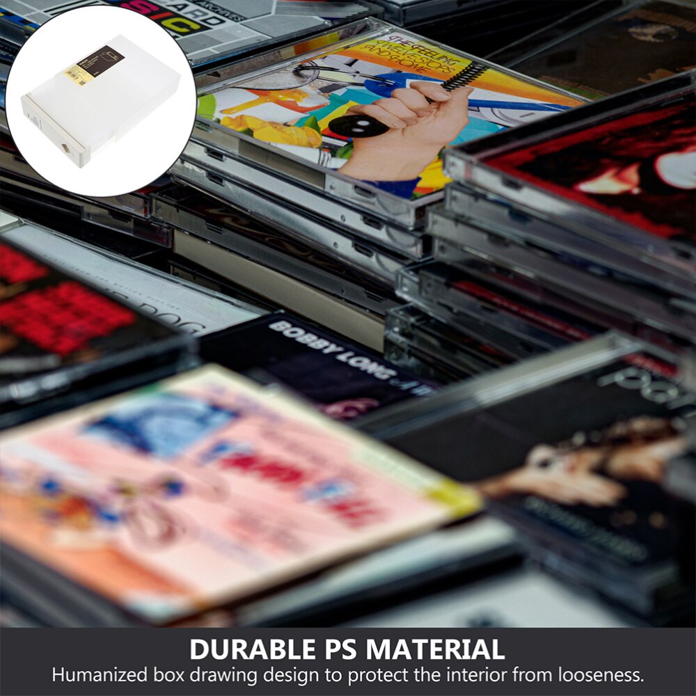 2 PCS Storage Box Optical Disk Storage Box Large Capacity 24 Pieces