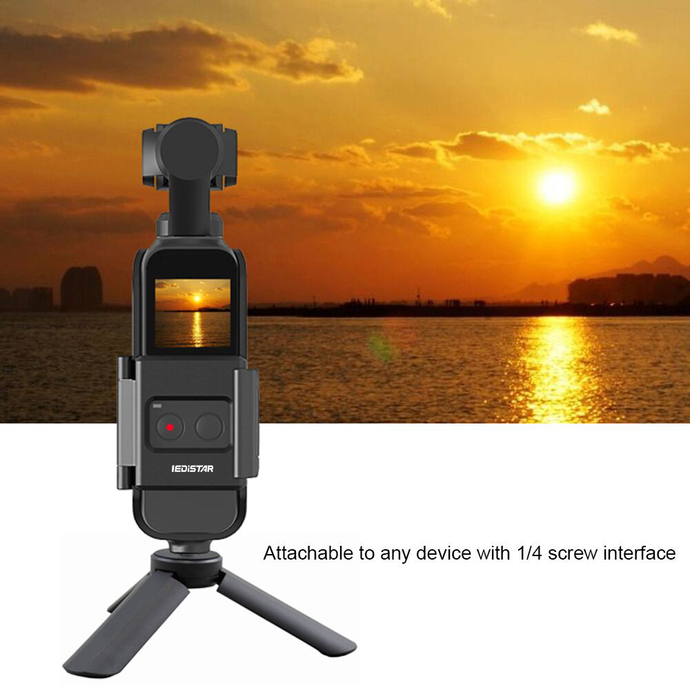 Statief Mount Houder Beugel met 1/4 Schroef Gat Mount Behuizing Case Beschermende Cover voor actie camera voor Pocket Handheld Gimbal