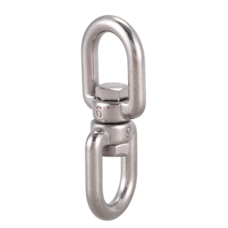 Marine Mooring Stainless Steel 6mm 15/64&quot; Eye to Eye Swivel Ring: Default Title