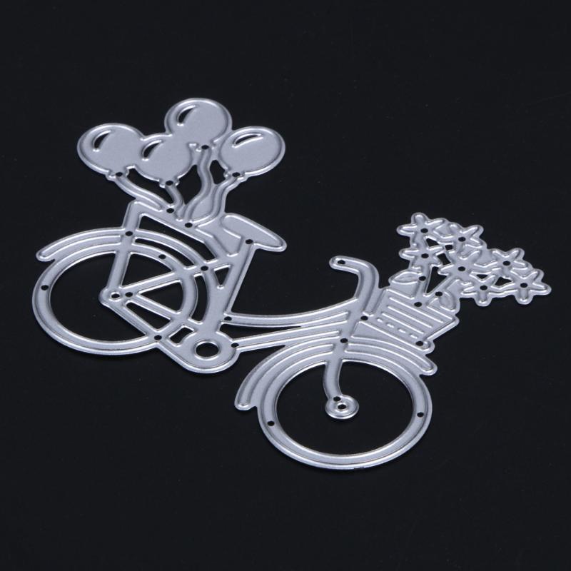 Cutting Dies DIY Lovely Bike Bicycle Metal Stencil For Scrapbooking Paper Card Album Craft Art Embossing Painting Single Die