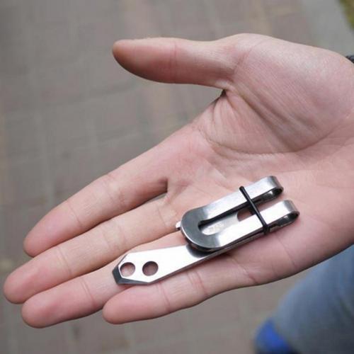 Outdoor Multifunctionele Mini Rvs Taille Clip Portemonnee Sleutel Opknoping Gesp Flesopener Tool Klimmen Quick Opknoping Gereedschap: Default Title