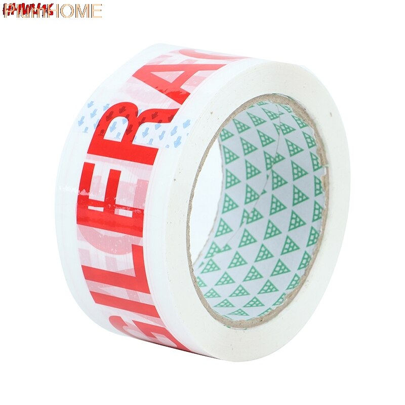 1 Roll Breekbare Verpakking Tape Fragiele Waarschuwing Sticker Care Afdichtingstape