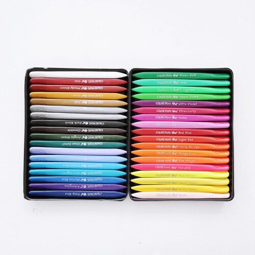 12/24/36 color crayon set / children's drawing graffiti brush crayon / student art supplies / painting supplies: 36 colors