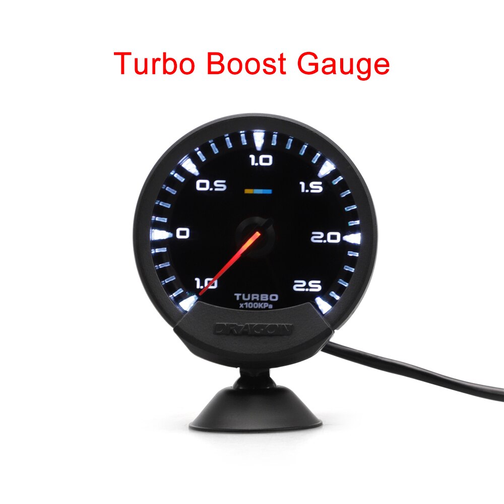 74mm vandtemp. olie temp. oliepresse turbo boost udstødningsgas luft brændstof forhold volt brændstof press auto gauge meter med sensorer: Turbo boost måler