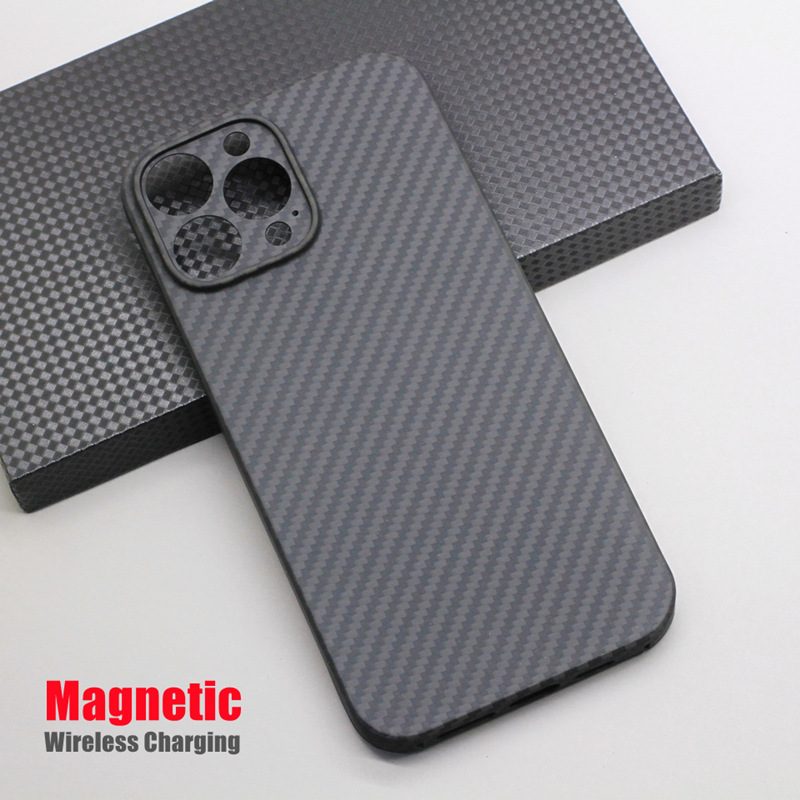 Amstar magnetische kohlefaser-handyhülle für iphone 13 Profi max 13 Profi, ultradünne aramidfaser-magnetabdeckung mit kabelloser ladefunktion: Iphone 13 Profi