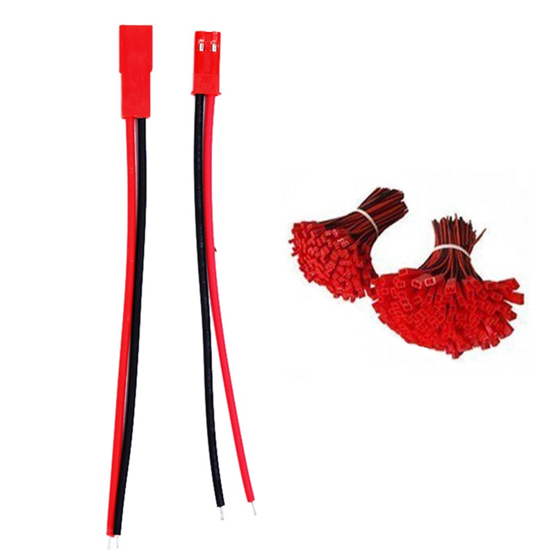 100 Pairs JST Plug Connector 2 Pin Male Female 150MM Plug Connector Cable Wire for LED Lamp Strip RC Toys Battery 30%off