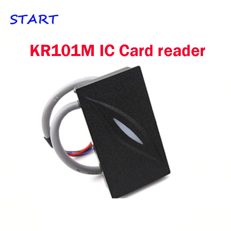 ZK KR101M Mini Wiegand Reader waterproof IP65 13.56Mhz 34 IC proximity card reader for Door Access system