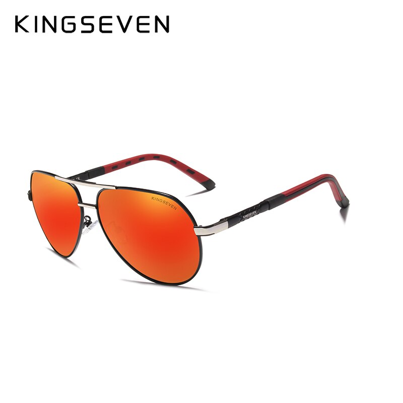 KINGSEVEN Männer Jahrgang Aluminium Polarisierte Sonnenbrille Klassische sonnenbrille Beschichtung Objektiv Fahren Schattierungen Für Männer/Wome