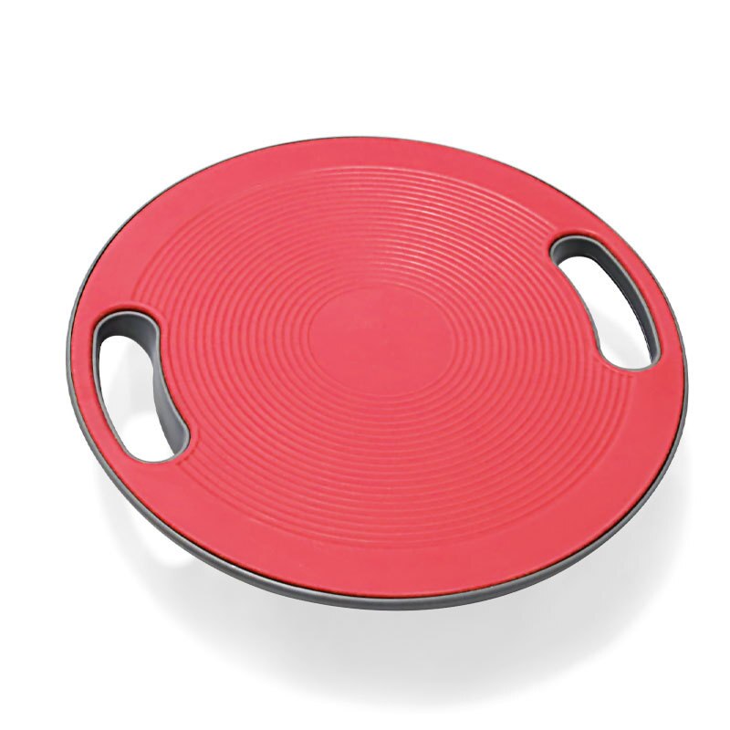 Fitness swing talje balance bord træningsplade fit stabilisator dans wobble borad disk pad gym hjemme træning abs yoga twister: Rød