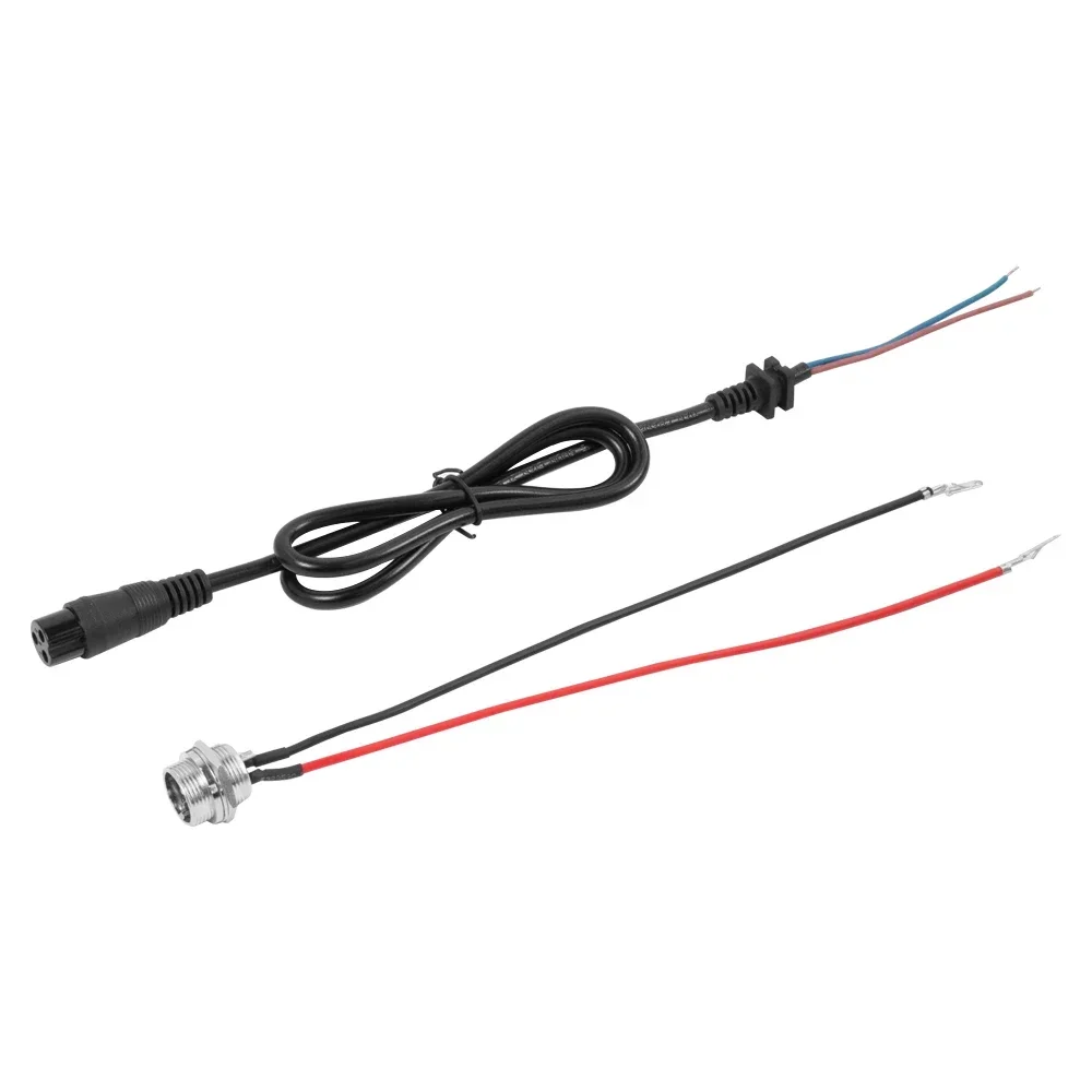 Conector de 3 polos para patinete eléctrico, Cable de carga para Hoverboard, puerto de carga, 3 pines, 2 Cables